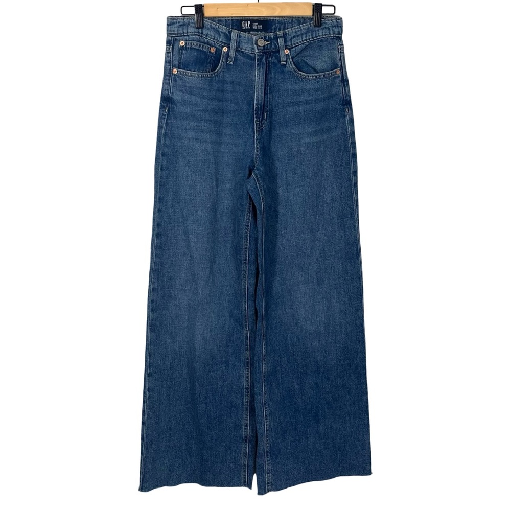 GAP High Rise Wide Leg Jeans Size 28 Size 6 - Picture 2 of 8